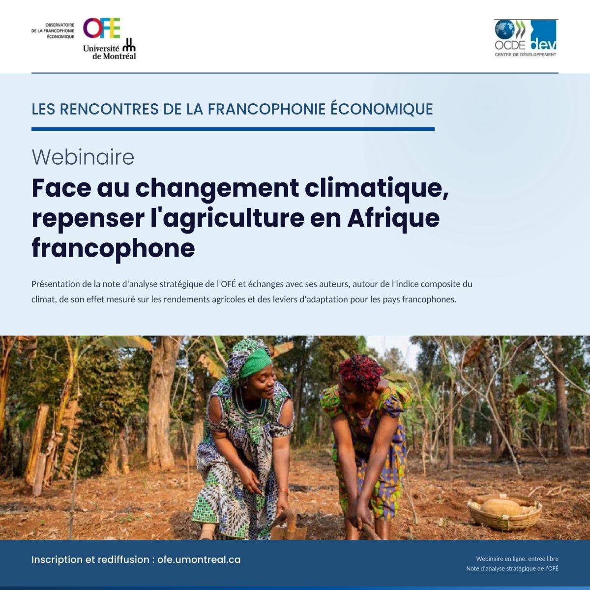Face au changement climatique, repenser l’agriculture en Afrique francophone